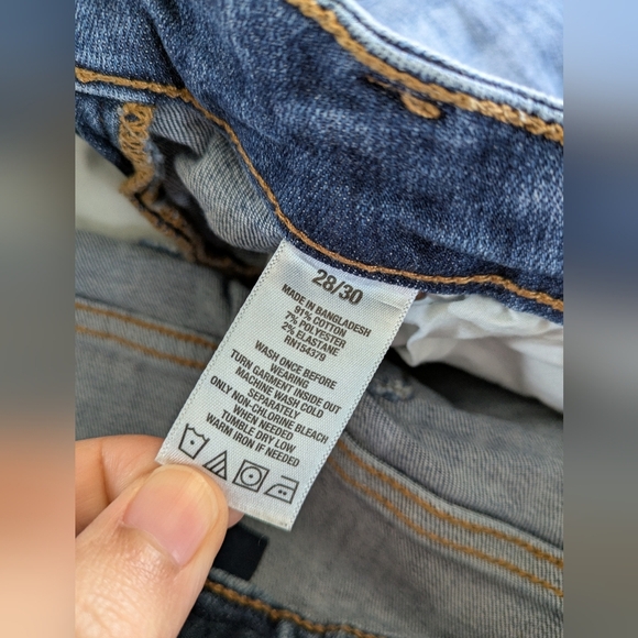 Aero Aeropostale Distressed Skinny Acid Wash Denim Jeans 28x30 - Picture 3 of 8